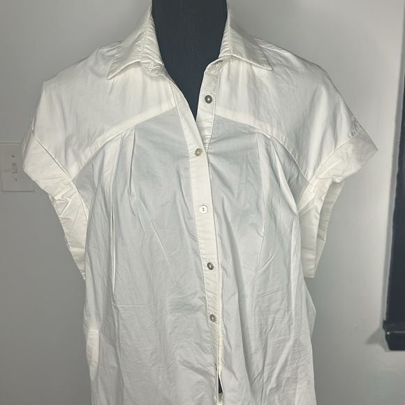 ZARA White Button-Up Shirt Dress - Picture 4 of 15